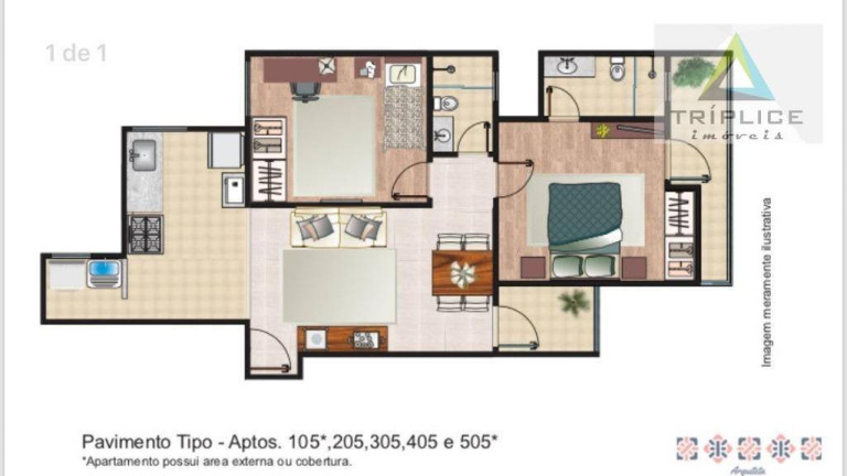 Imagem Apartamento com 2 Quartos à Venda, 65 m² em Santa Catarina - Juiz De Fora Imagem Apartamento com 2 Quartos à Venda, 65 m² em Santa Catarina - Juiz De Fora