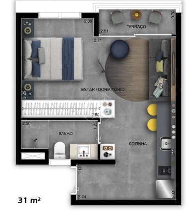 Imagem Apartamento com 1 Quarto à Venda, 24 m² em Vila Madalena - São Paulo