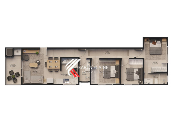 Apartamento com 3 Quartos à Venda, 84 m² em Armação Da Piedade - Governador Celso Ramos