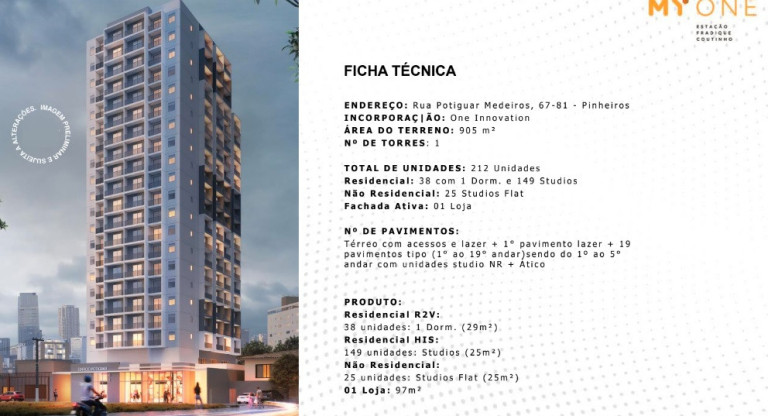 Imagem Apartamento à Venda, 25 m² em Pinheiros - São Paulo Imagem Apartamento à Venda, 25 m² em Pinheiros - São Paulo