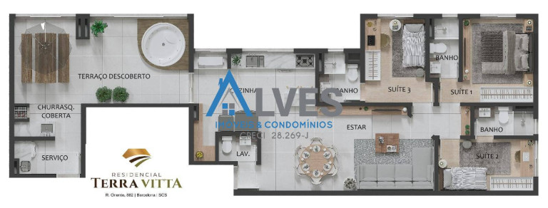 Foto do imóvel Apartamento com 3 Quartos à Venda, 67 m² em Barcelona - São Caetano Do Sul Foto do imóvel Apartamento com 3 Quartos à Venda, 67 m² em Barcelona - São Caetano Do Sul