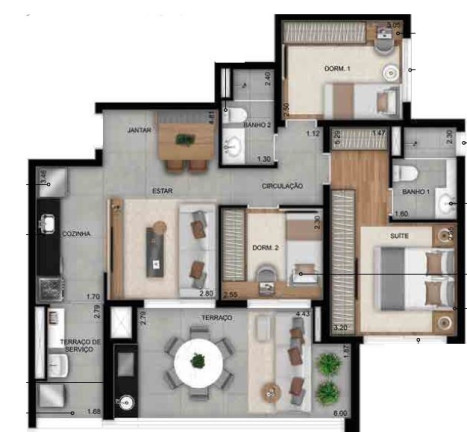 Imagem Apartamento com 2 Quartos à Venda, 73 m² em Butantã - São Paulo
