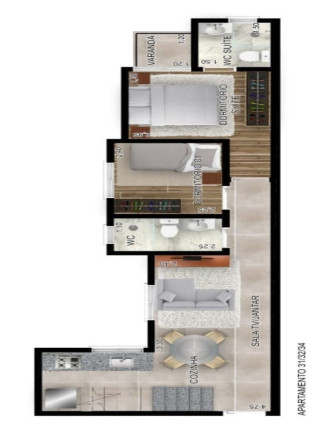 Imagem Apartamento com 2 Quartos à Venda, 45 m² em Santa Maria - Santo André Imagem Apartamento com 2 Quartos à Venda, 45 m² em Santa Maria - Santo André