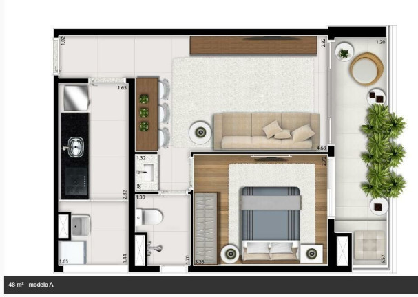 Imagem Apartamento com 1 Quarto à Venda, 49 m² em Consolação - São Paulo