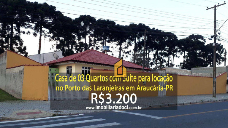 Casa com 3 Quartos para Alugar, 220 m² em Porto Das Laranjeiras - Araucária
