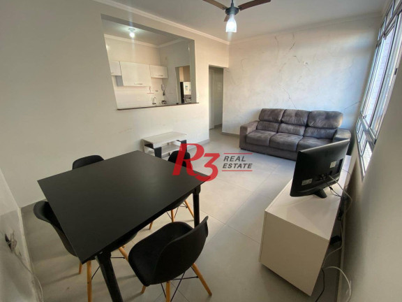 Imagem Apartamento com 1 Quarto para Alugar, 45 m² em Gonzaga - Santos
