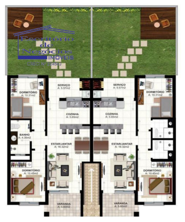 Imagem Imóvel com 2 Quartos à Venda, 106 m² em Atlântida - Xangrila