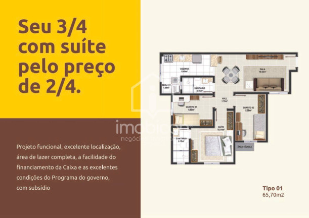 Imagem Casa com 3 Quartos à Venda, 65 m² em Candeias - Vitória Da Conquista