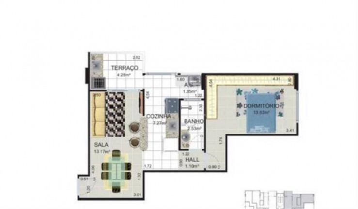 Imagem Apartamento com 1 Quarto à Venda, 49 m² em Flórida - Praia Grande Imagem Apartamento com 1 Quarto à Venda, 49 m² em Flórida - Praia Grande