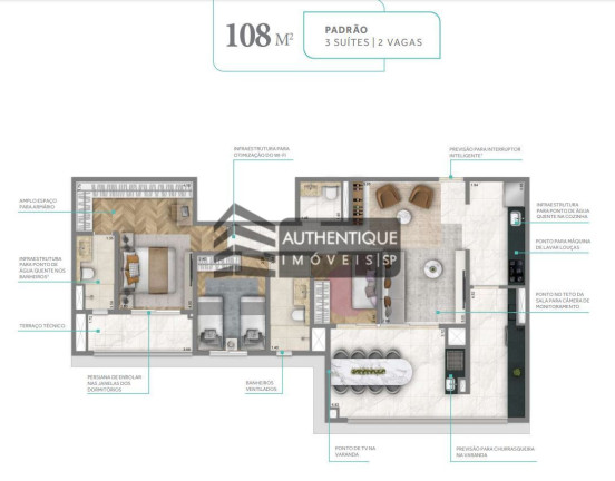 Imagem Apartamento com 2 Quartos à Venda, 75 m² em Jardim Da Glória - São Paulo