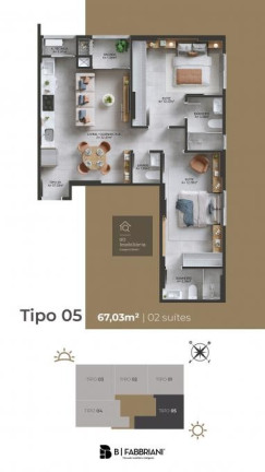 Apartamento com 2 Quartos à Venda, 63 m² em Morretes - Itapema