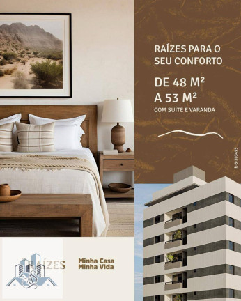 Imagem Apartamento com 2 Quartos à Venda, 53 m² em Jardim Cidade Universitária - João Pessoa