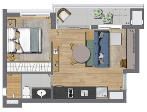 Imagem Apartamento com 2 Quartos à Venda, 37 m² em Butantã - São Paulo