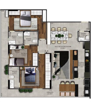 Imagem Apartamento com 3 Quartos à Venda, 118 m² em Forte - Praia Grande Imagem Apartamento com 3 Quartos à Venda, 118 m² em Forte - Praia Grande