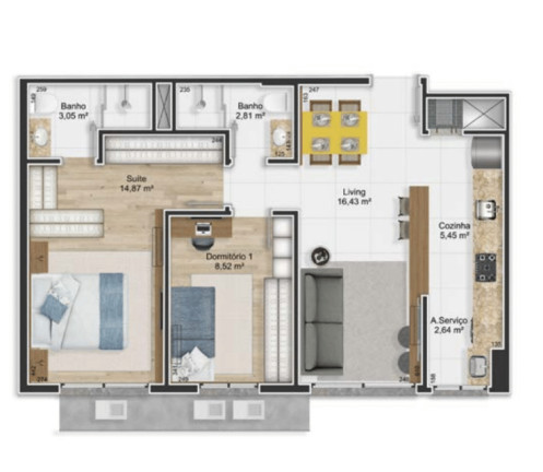 Imagem Apartamento com 3 Quartos à Venda, 88 m² em Petrópolis - Porto Alegre