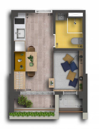 Imagem Studio com 1 Quarto à Venda, 21 m² em Jardim Paulista - São Paulo