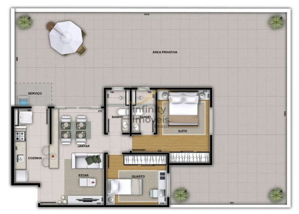 Imagem Apartamento com 3 Quartos à Venda, 48 m² em Serra - Belo Horizonte