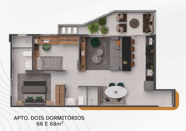 Imagem Imóvel com 2 Quartos à Venda, 66 m² em Jardim Santa ângela - Ribeirão Preto
