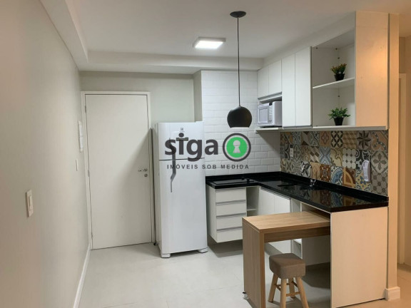 Apartamento com 1 Quarto para Alugar, 37 m² em Campo Belo - São Paulo