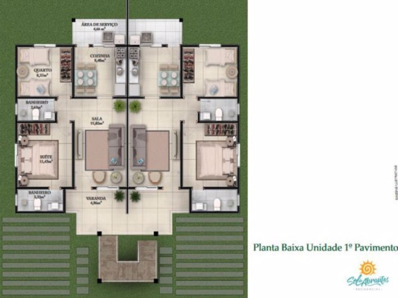 Imagem Apartamento com 2 Quartos à Venda, 82 m² em Estrada Do  Coco - Camaçari