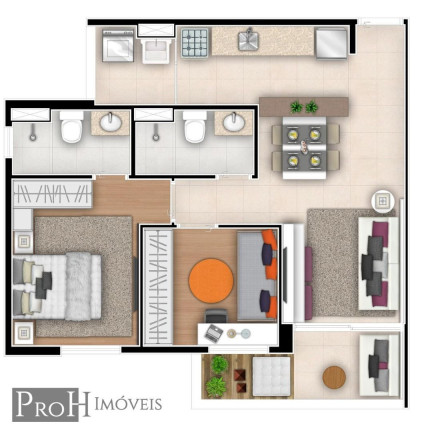 Imagem Apartamento com 2 Quartos à Venda, 59 m² em Belenzinho - São Paulo Imagem Apartamento com 2 Quartos à Venda, 59 m² em Belenzinho - São Paulo
