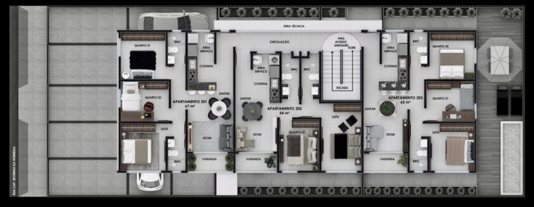 Imagem Apartamento com 3 Quartos à Venda, 65 m² em Jardim São Paulo - João Pessoa