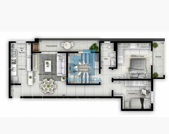 Imagem Apartamento com 2 Quartos à Venda, 95 m² em Uvaranas - Ponta Grossa Imagem Apartamento com 2 Quartos à Venda, 95 m² em Uvaranas - Ponta Grossa