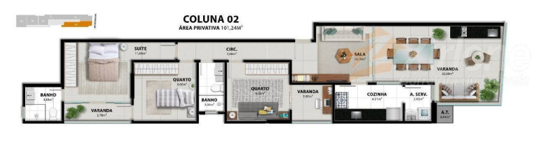 Imagem Apartamento com 2 Quartos à Venda, 65 m² em Muquiçaba - Guarapari