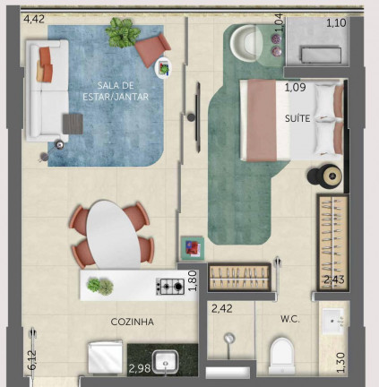 Imagem Apartamento com 1 Quarto à Venda, 37 m² em Tirol - Natal Imagem Apartamento com 1 Quarto à Venda, 37 m² em Tirol - Natal