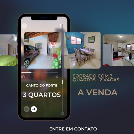 Casa com 3 Quartos à Venda, 106 m² em Canto Do Forte - Praia Grande