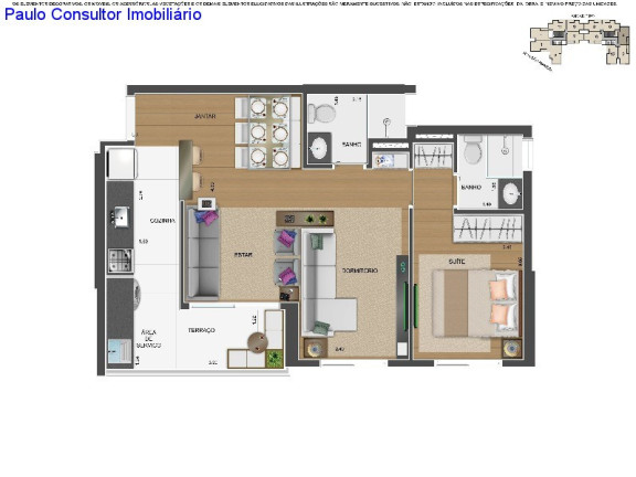 Imagem Apartamento com 2 Quartos à Venda, 60 m² em Centro - Diadema