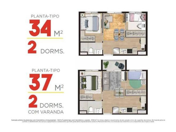 Imagem Apartamento com 2 Quartos à Venda, 44 m² em Quarta Parada - São Paulo