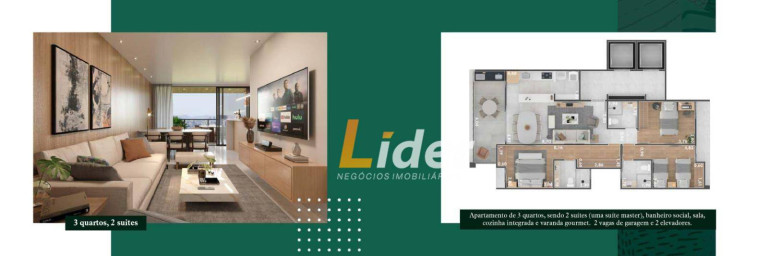 Imagem Apartamento com 2 Quartos à Venda, 80 m² em Santa Helena - Juiz De Fora
