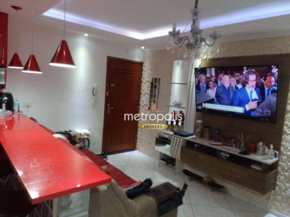 Apartamento com 2 Quartos à Venda, 50 m² em Vila Tibiriçá - Santo André
