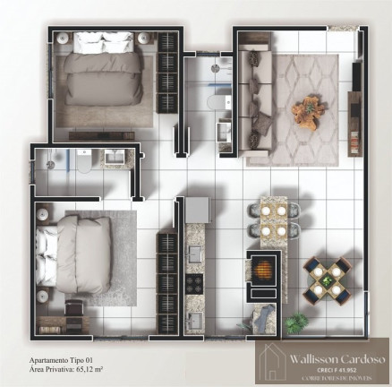 Imagem Apartamento com 2 Quartos à Venda, 65 m² em Tabuleiro - Camboriú Imagem Apartamento com 2 Quartos à Venda, 65 m² em Tabuleiro - Camboriú