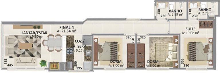 Imagem Apartamento com 3 Quartos à Venda, 71 m² em Capão Da Canoa - Capão Da Canoa