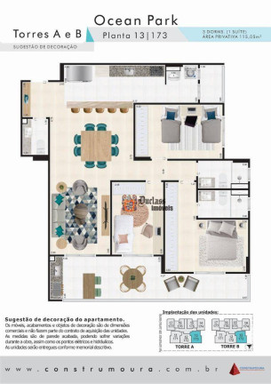 Imagem Apartamento com 3 Quartos à Venda, 115 m² em Ocian - Praia Grande