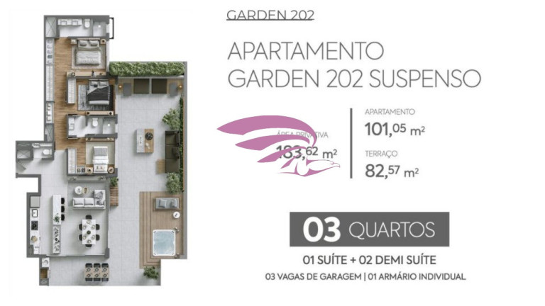 Imagem Imóvel com 3 Quartos à Venda, 108 m² em água Verde - Curitiba
