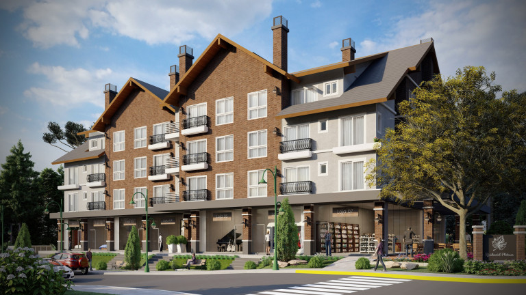 Apartamento com 1 Quarto à Venda, 58 m² em Av. Central - Gramado