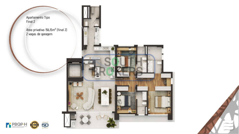 Imagem Apartamento com 3 Quartos à Venda, em Juvevê - Curitiba Imagem Apartamento com 3 Quartos à Venda, em Juvevê - Curitiba