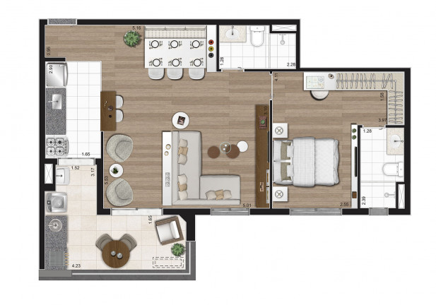 Apartamento com 2 Quartos à Venda, 67 m² em Vila Ipojuca - São Paulo
