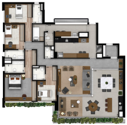 Imagem Apartamento com 4 Quartos à Venda, 394 m² em Brooklin Paulista - São Paulo Imagem Apartamento com 4 Quartos à Venda, 394 m² em Brooklin Paulista - São Paulo