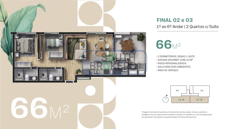 Imagem Apartamento com 3 Quartos à Venda, 66 m² em Portão - Curitiba Imagem Apartamento com 3 Quartos à Venda, 66 m² em Portão - Curitiba