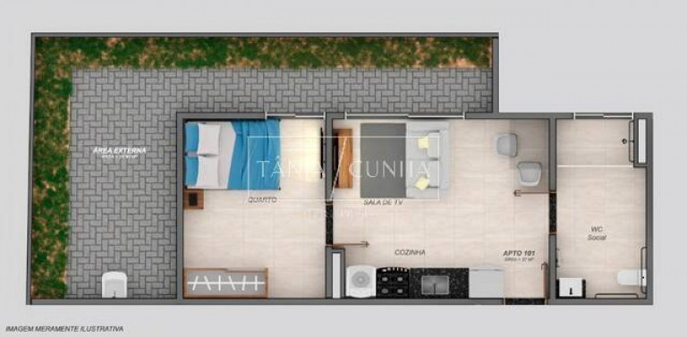 Imagem Apartamento com 1 Quarto à Venda, 32 m² em Aeroclube - João Pessoa Imagem Apartamento com 1 Quarto à Venda, 32 m² em Aeroclube - João Pessoa