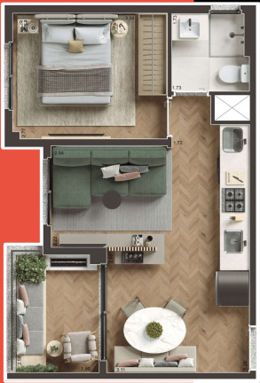 Imagem Apartamento com 1 Quarto à Venda, 36 m² em Centro - São Paulo