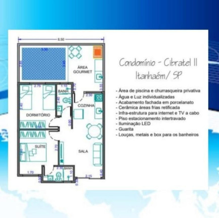Imagem Casa com 2 Quartos à Venda, 60 m² em Cibratel Ii - Itanhaém