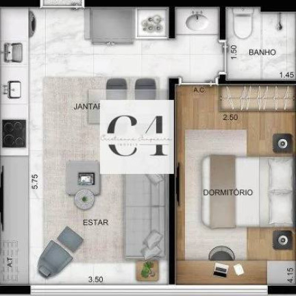 Imagem Apartamento com 1 Quarto à Venda, 38 m² em Vila Mariana - São Paulo