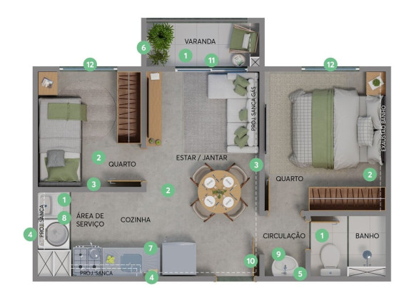 Imagem Apartamento com 2 Quartos à Venda, 34 m² em Jardim Brasil (zona Norte) - São Paulo Imagem Apartamento com 2 Quartos à Venda, 34 m² em Jardim Brasil (zona Norte) - São Paulo