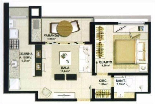 Imagem Apartamento com 1 Quarto à Venda, 48 m² em Itaigara - Salvador