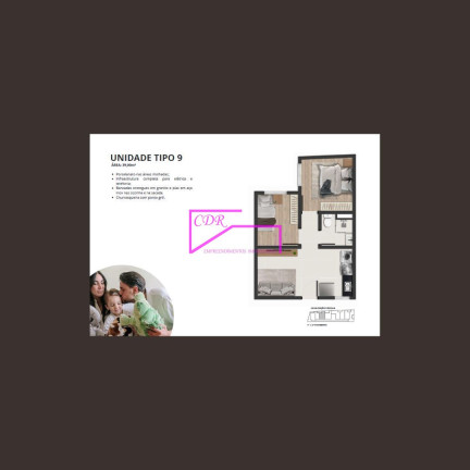 Apartamento com 2 Quartos à Venda, 38 m² em Quarta Parada - São Paulo